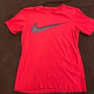 Red Nike Sport Cut T- shirt. Small